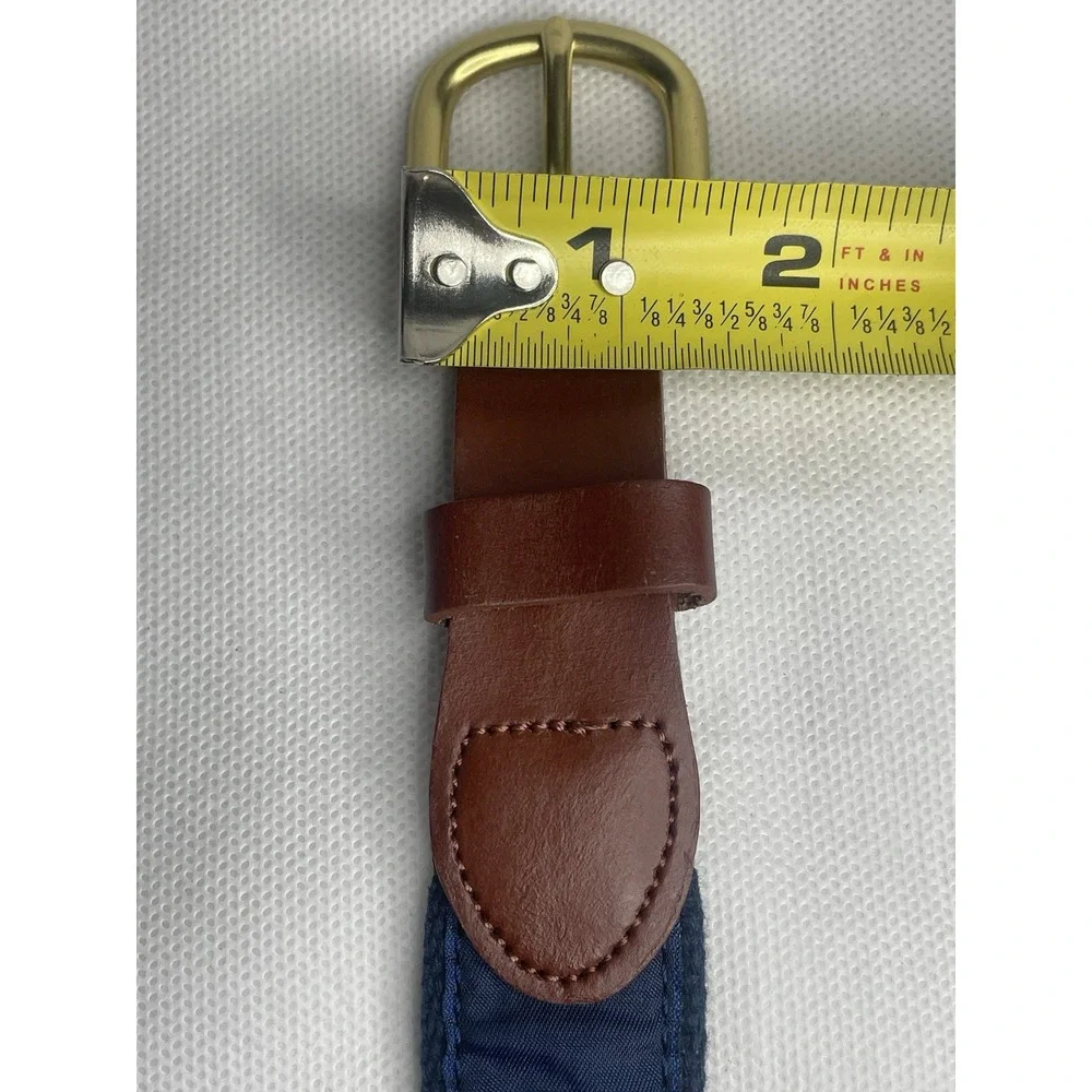 Leather Man Ltd Premium Top Grain Leather Golf Fishing Blue Mahi Belt Size 40